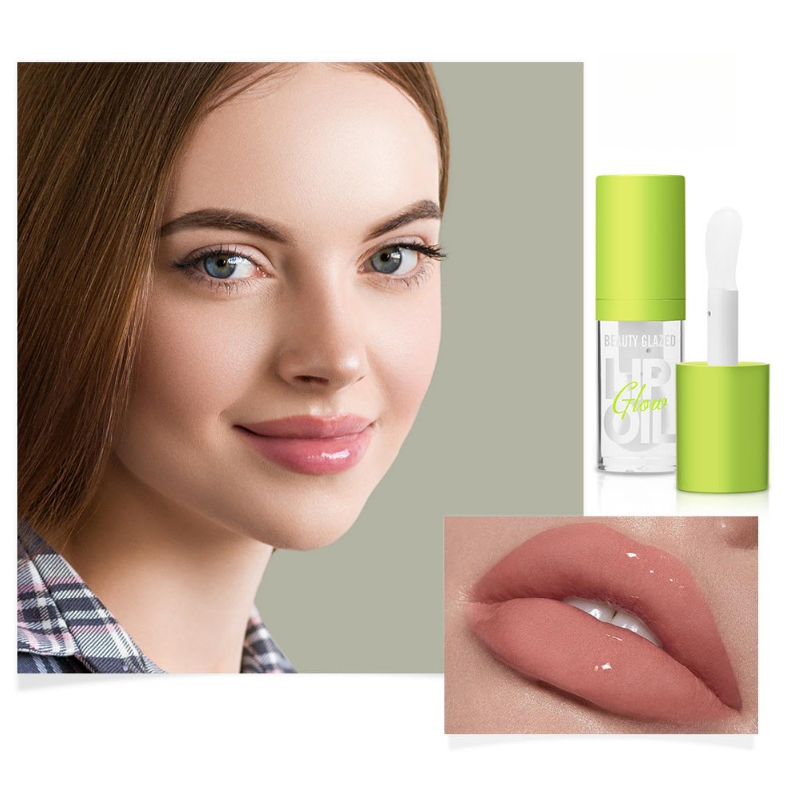 HONPOLOLip Oil 4ml Lip Gloss Soft & Smooth, Deep Hydration & Moisture to The Lips, Nourishing Formula Lip Gloss Effect Transparent Color Plumping Effect, Long-Lasting Wear Non-Sticky 8 Color (#101)