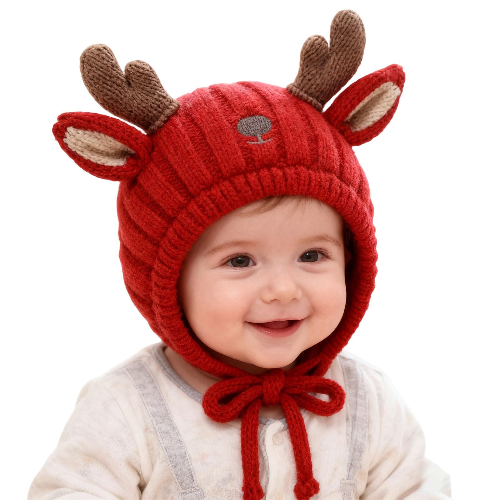 Generisch Morbido berretto invernale per bambini con design carino, comodo scaldacollo per neonati