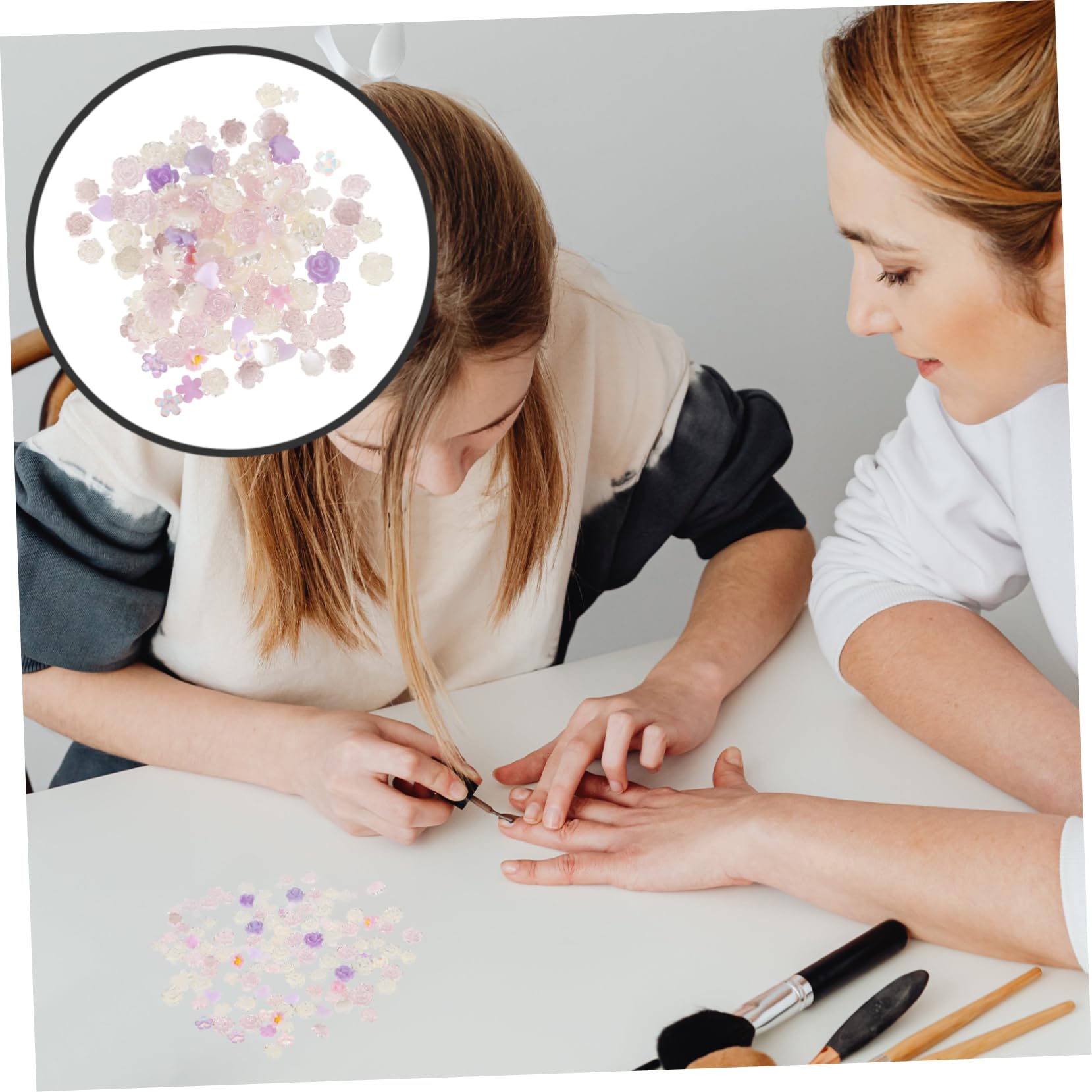 PACKOVE 3 Pezzi Decorazioni Resina per Unghie per Nail Art e Custodie Telefoniche e Creazioni