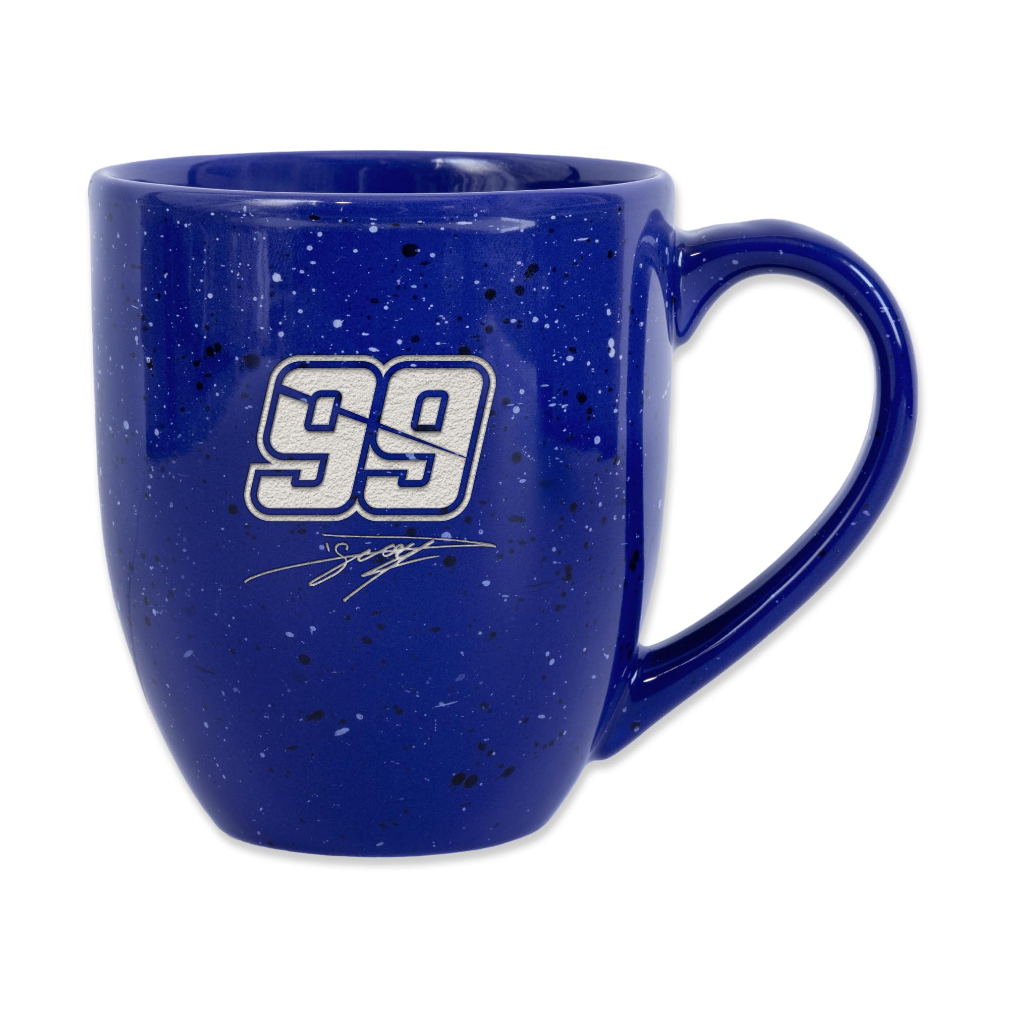 Tasse à café en céramique mouchetée Daniel Suarez NASCAR Rico Industries 473 ml gravée laser