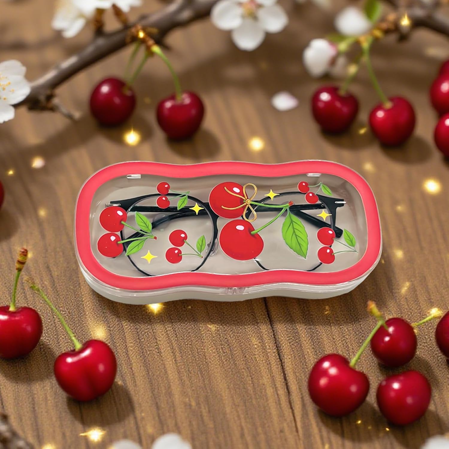 Glasses Case Hard Shell, Cute Eyeglass Cases for Girls Women image 4