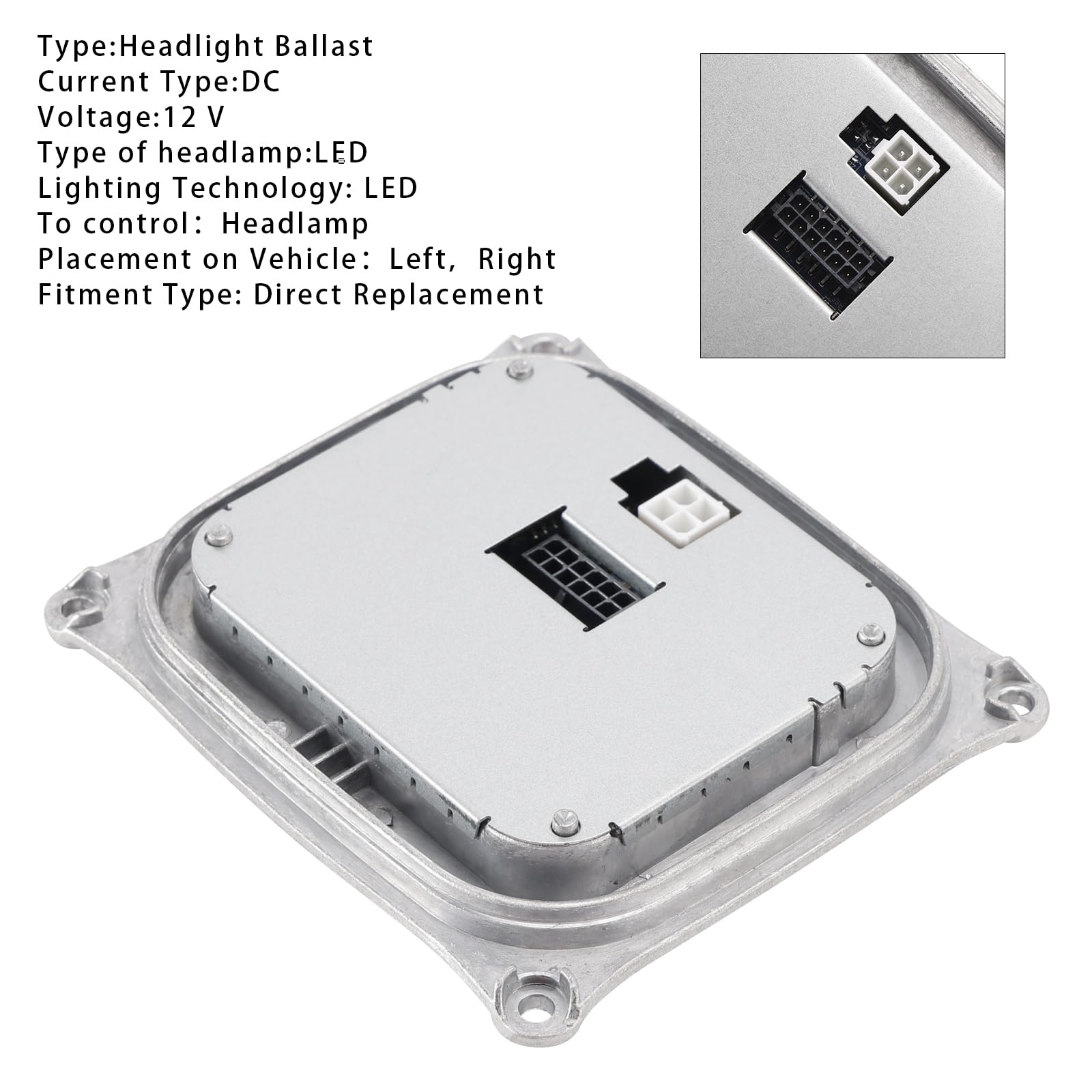 Topteng LED Headlight Ballast Control Module 130732928400 Adatto per Alfa Romeo Giulietta 2011-2016, Adatto per Maserati GranTurismo 4.7L V8 BJ 2013-2017