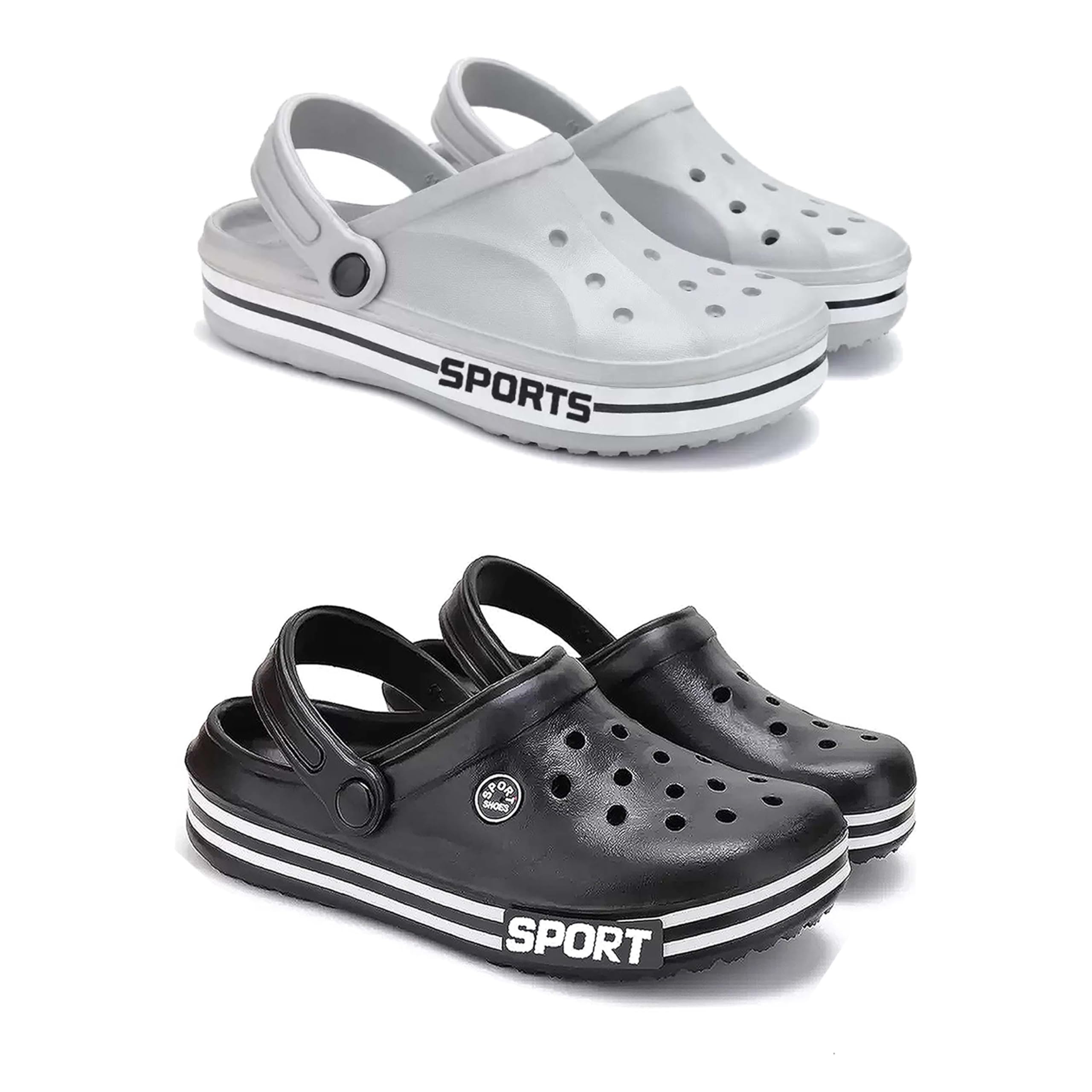 Men's Sandals Clogs| Lightweight Wear| Stylish & Easy to Wear For Men's PCV-SAN-(2-COMBO)-3067-3014-image-18