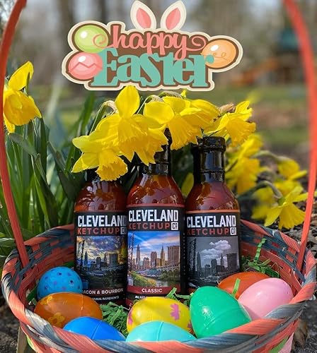 Miniatura 7 de Cleveland Ketchup - 4 variedades sabrosas - Clásico, tocino y bourbon, eneldo de ajo, pimiento fantasma (paquete de 4 variedades)