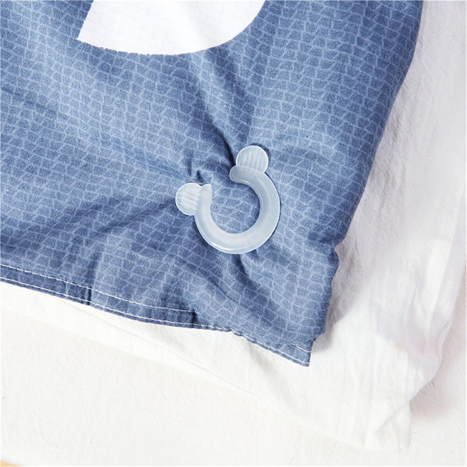 Bettdeckenhalter 8PCS Tröster Greifer Quilt Clip Tragbare Decken Blatt Zubehör Verschluss Clips Kunststoff Bett Duvet Halter Werkzeuge Bettdecken Clips