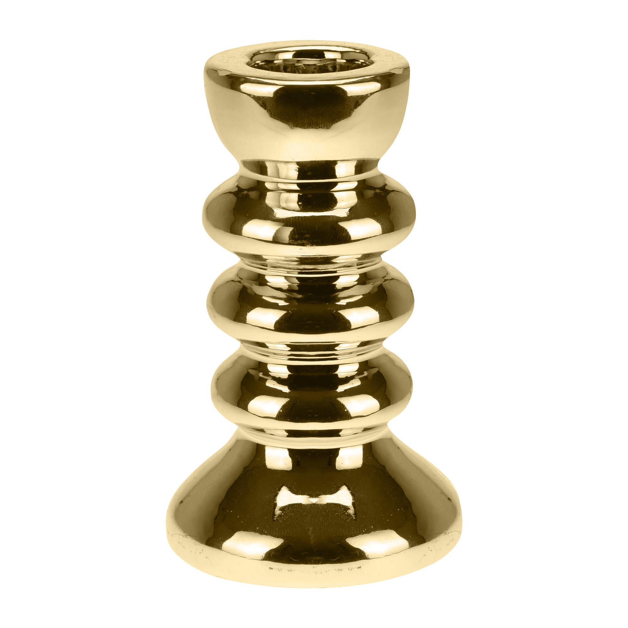 Urbnliving 10Cm Gold 10Cm 17Cm Gold Silver Wedding Dinning Decorative Centerpiece Candle Sticks Holder (, 1)