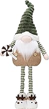 Valery Madelyn Large Christmas Gonk Decorations, Copper and Green Standing Gnome Gifts for Women Kids, Xmas Pull Up Gonk with Stretchable Leg, 50-64cm