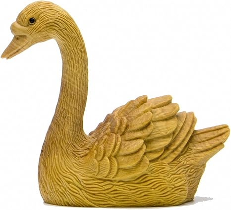 Amazon 置物 インテリア 白鳥 ツゲ スワン 黄楊 木彫り 鳥 木の置物 天然木 ウッド 玄関 インテリア 小物 可愛い ガーデン 雑貨 置物 オブジェ オンライン通販