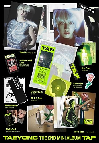 Miniatura 5 de NCT Taeyong TAP 2nd Mini Album Contents+Photocard+Tracking Sealed TAE Yong (3 Version Set(SMini NOT Included))