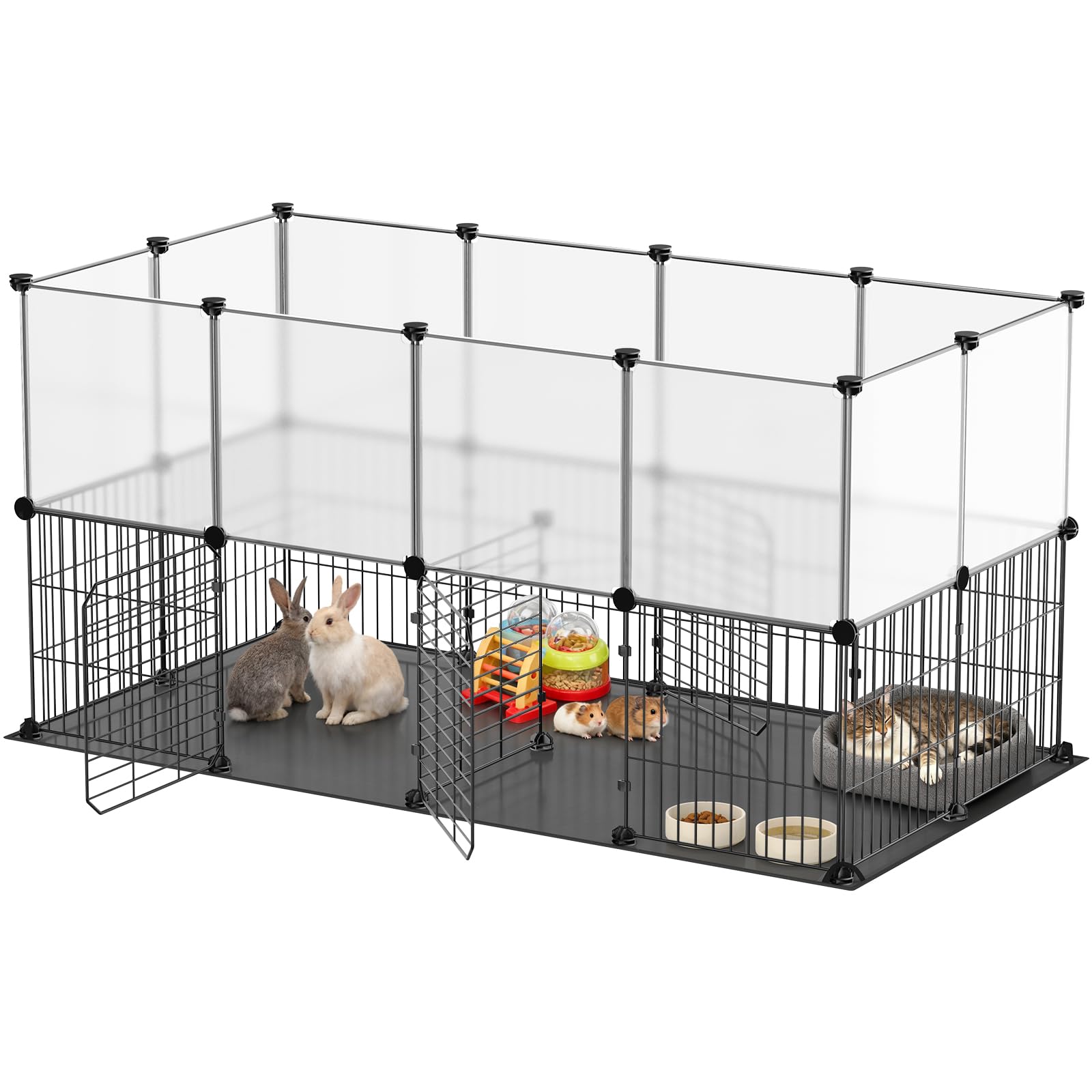 Clôture pour animaux domestiques XiaZ enclos lapin et furet 120cm
