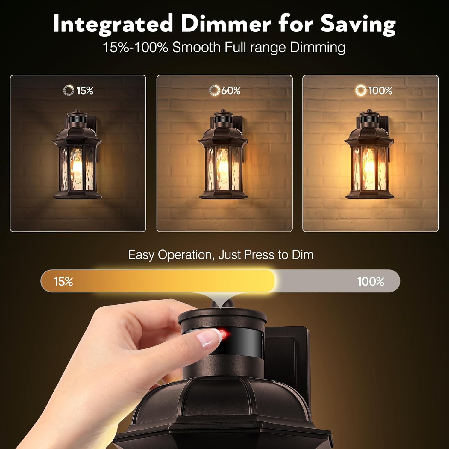 VIANIS Motion Sensor Outdoor Garage Lighting Fixtures, Farmhouse Oil Rubbed Bronze Exterior Wall Light Wall Mount for House, Anti-Rust Waterproof Outdoor Sconce Lights for Front Porch, Patio