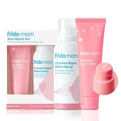 Miniatura 7 de Frida Mom Spray calmante para pezones agrietados  Spray salino totalmente natural para curar pezones doloridos y agrietados  Spray  secado al aire