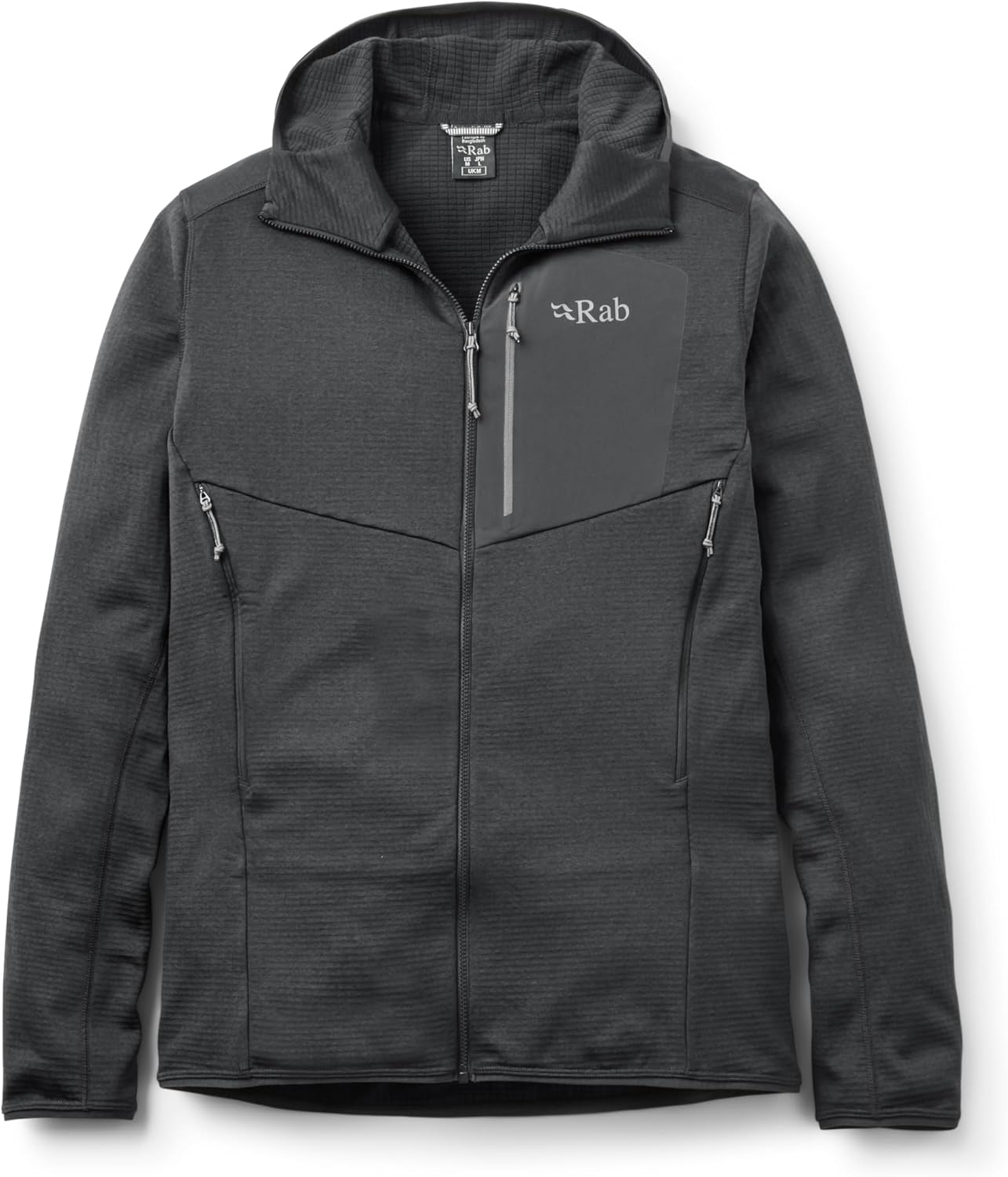 Rab Men's Ascendor Hoody - Fleece Full-Zip Jacket for Climbing, Skiing, & Mountaineering
