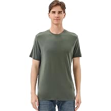 Merino Protect 100% Merino Wool T Shirts for Men Odor Resistance Base Layer Hiking Travel T-Shirt Soft Undershirt