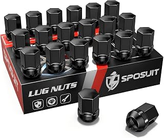 Sposuit 20 Pcs 9/16-18 OEM Factory Style Lug Nuts for Dodge, Chrome