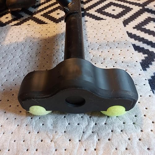 Miniatura 5 de Paquete de 4 adaptadores de pies basculantes para ciclismo de interior con 8 pelotas de tenis, accesorios de estabilidad para bicicleta inteligente,