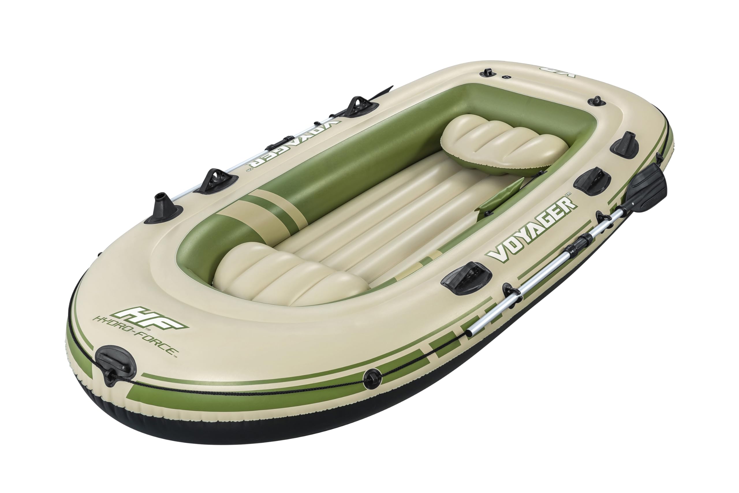 Bateau Gonflable Voyager™ X3 Set Hydro-Force™, 294 x 137 cm, 3 Adultes 360 kg, 2 pagaies, Un Sac de Transport et de Rangement et Une Pompe à air