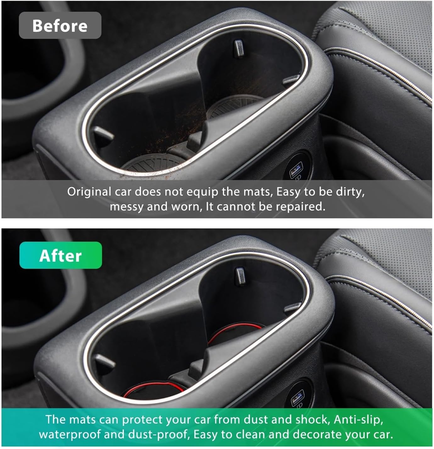 Car Door Groove Mat Compatible with Ioniq 5 2021 2022 2023 Anti-Slip Gate Slot Pads Auto Interior Hyundai Ioniq 5 Accessories 2024(White)