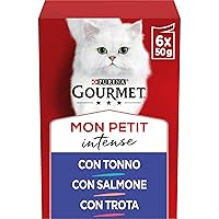 Purina Gourmet Mon Petit Intense Cibo Umido per Gatti con Tonno