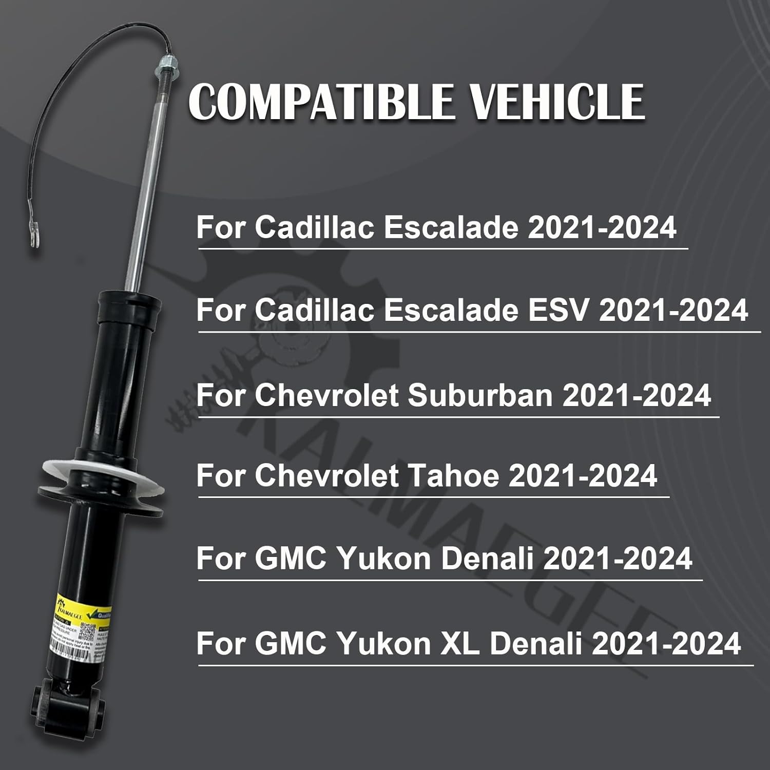 84808104 2PCS Rear Shock Strut Absorbers with Magnetic Ride Control Compatible with Cadillac Escalade Suburban Tahoe Yukon 2021-2024