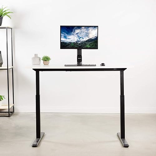 Vista 55 de VIVO - Mesa/tablero universal de 1.52 m x 60 cm (60 x 24 in) para escritorio de oficina y hogar con altura ajustable. Madera clara