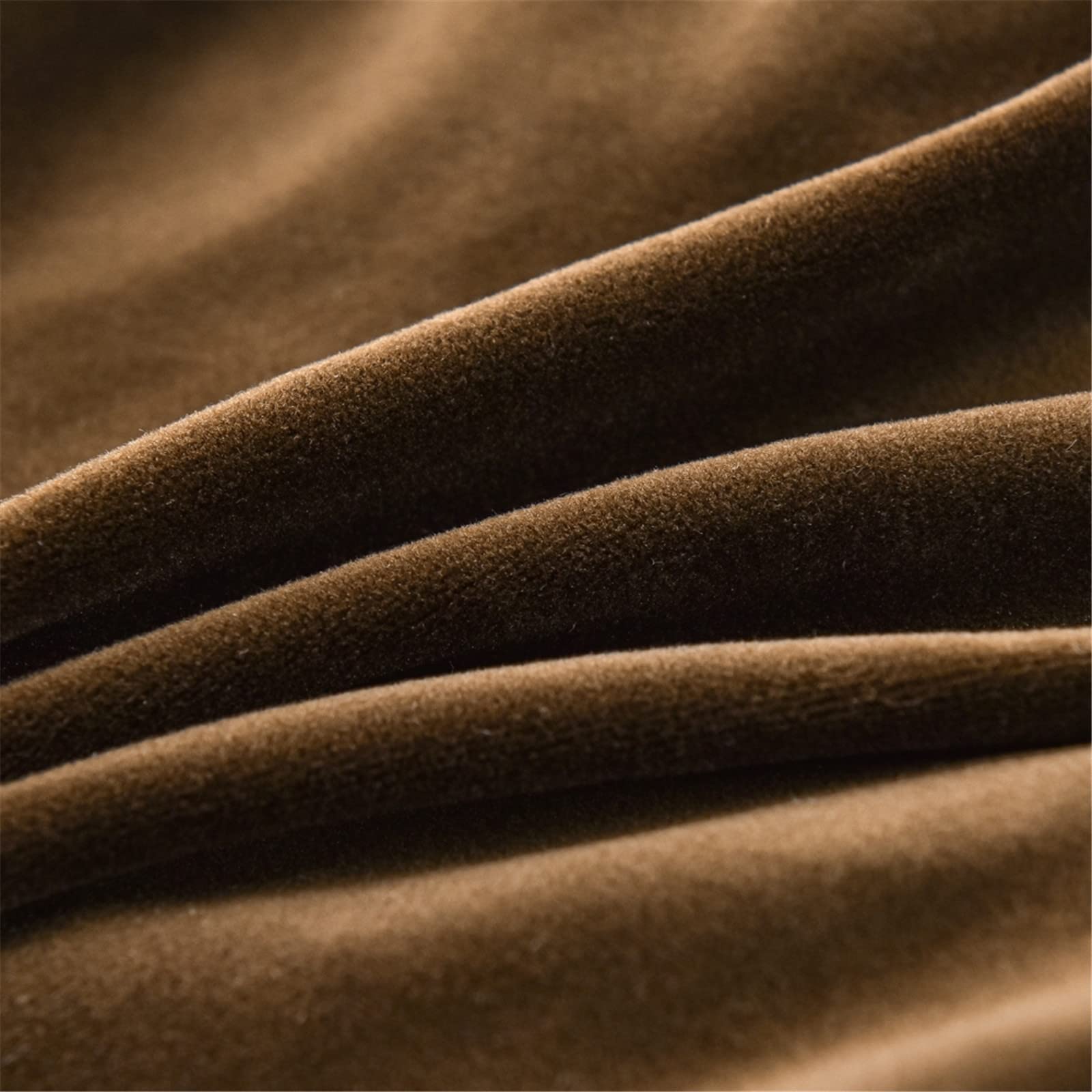 FANSU Coprisedili per Sedie da Pranzo 1 2 4 6 Pezzi, Coprisedia Senza Schienale Velluto Elasticizzato Antiscivolo Coprisedie per Sedia Lavabile per Sala da Pranzo Cucina (Colore caffè,6 Pezzi)