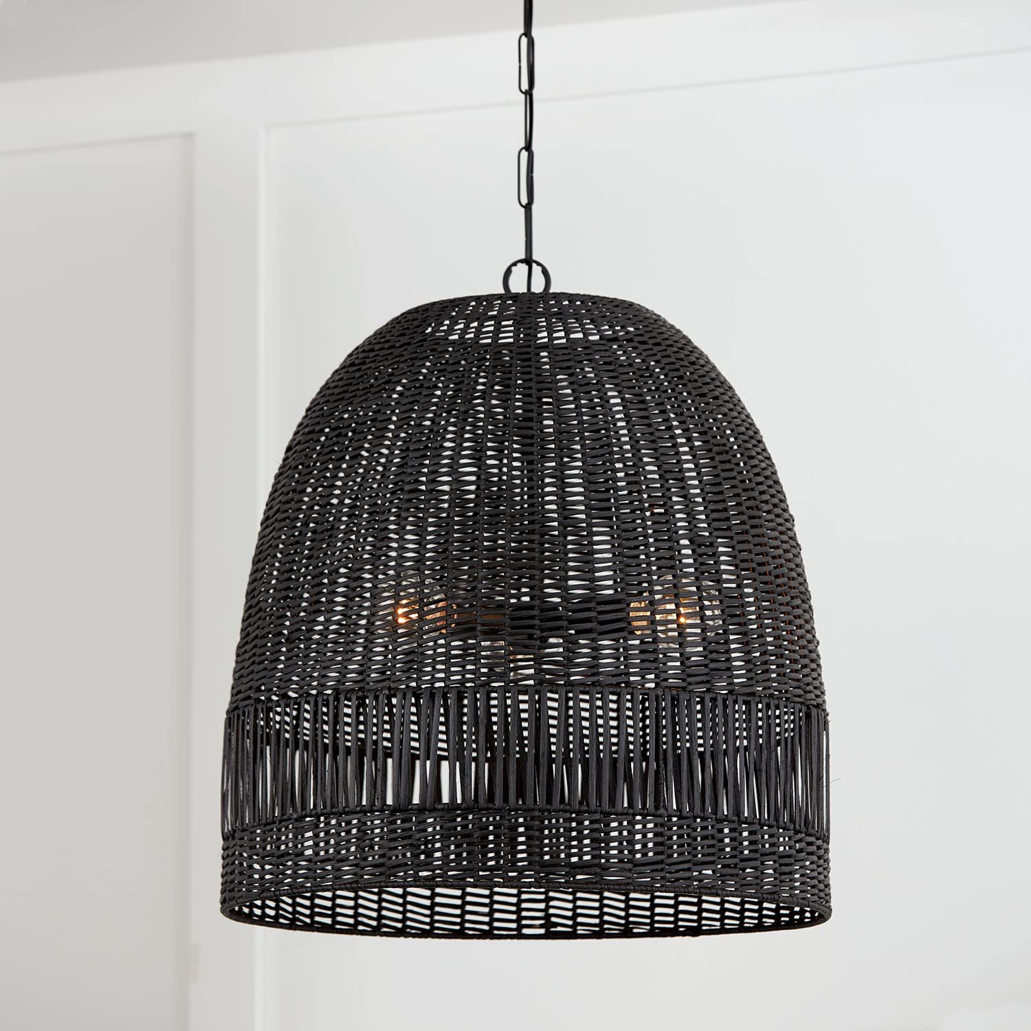 Capital Lighting 347533MB Naomi Bohemian Handcrafted Rattan Large