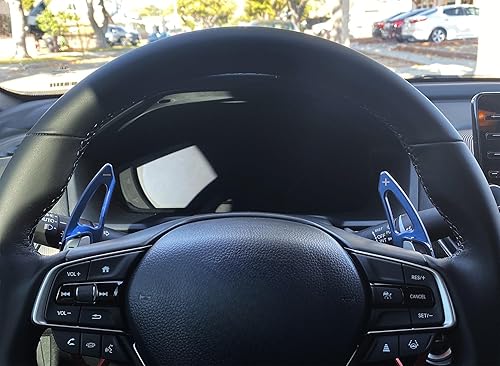 Miniatura 6 de iJDMTOY JDM Style Sports - Extensión de paletas de cambio de aluminio azul más grande compatible con Honda Civic 2022 en adelante, Accord 2023+,
