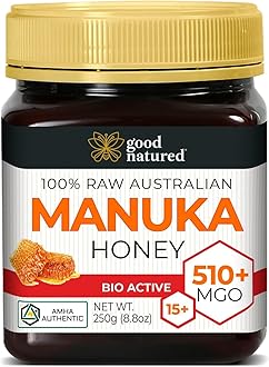 Good Natured Manuka Honey (MGO 510+) - High Grade Raw Manuka Honey Medical Grade, Non-GMO, Lab-Tested & AMHA Certified, BPA-free, 8.8 oz