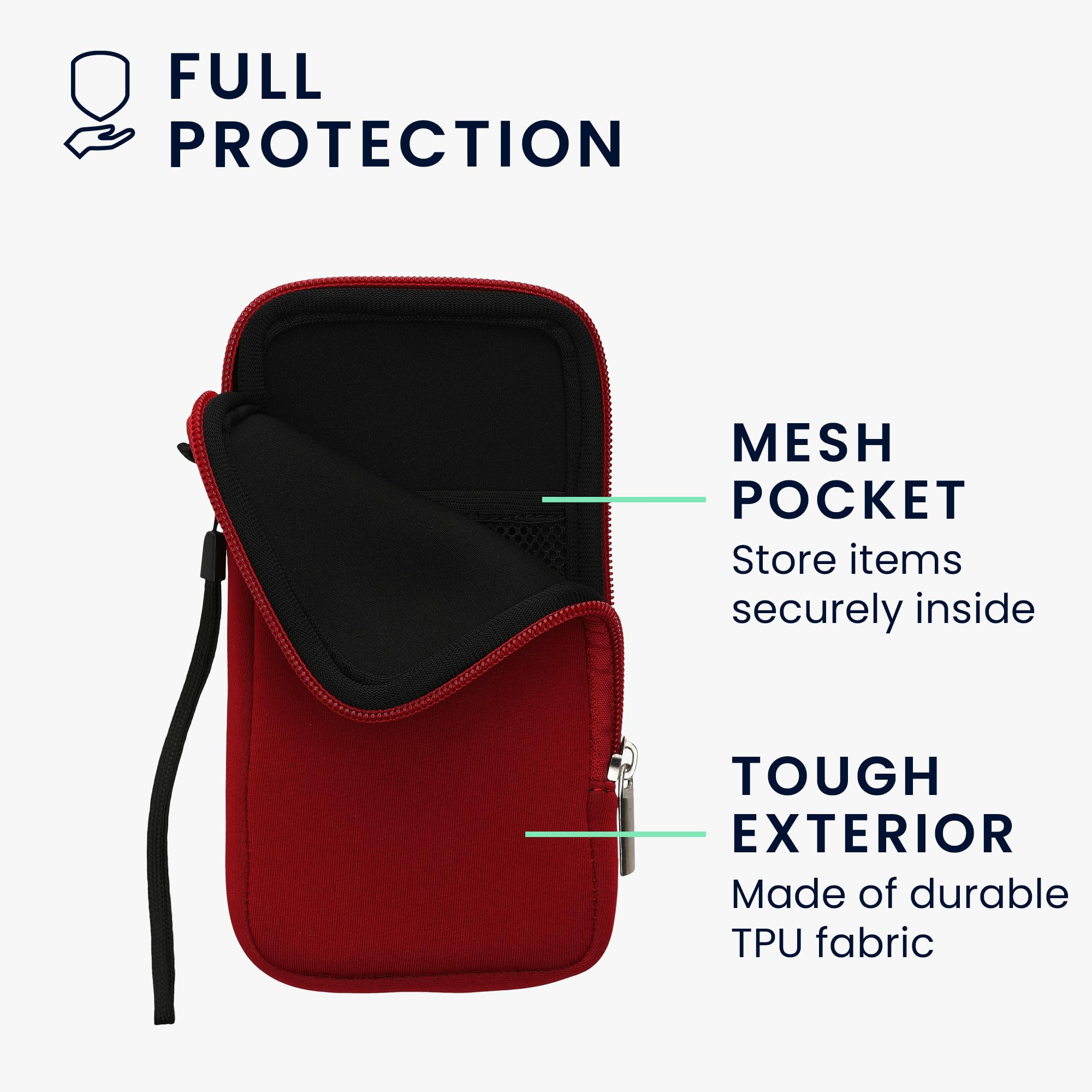 Custodia Neoprene Per Smartphone XXL - Portacellulare Con Zip Con Stampa Gatti