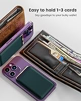 Vista 60 de Soporte magnético para tarjeta magnética para Apple Magsafe iPhone 14 Pro Max/14 Plus/14 Pro/14, 13 Max/13 Pro/13, 12 Max/12 Pro/12, accesorio