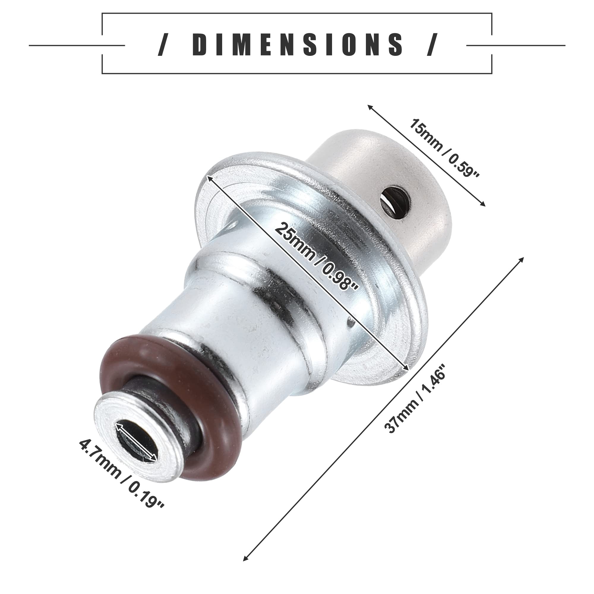 A ABSOPRO Carburante Pressione Regolatore Valvola, per Scion, Metallo, 23280-22010, Marrone