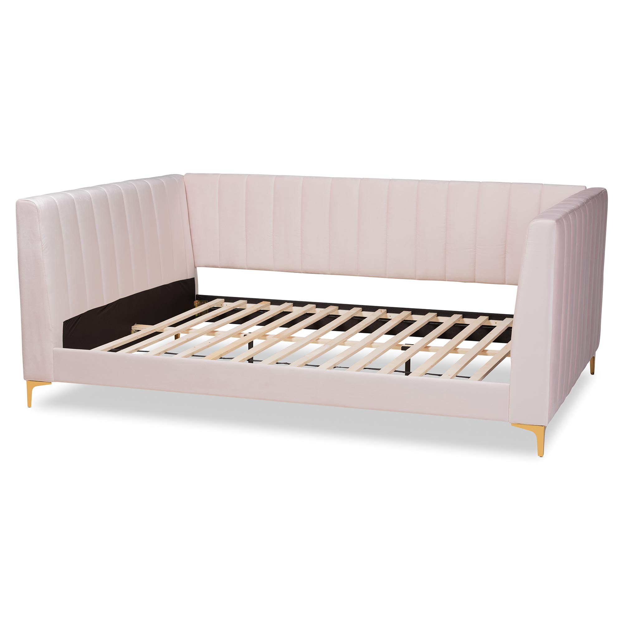 Amazon.com: Baxton Studio Oksana Velvet Fabric Daybed, Queen