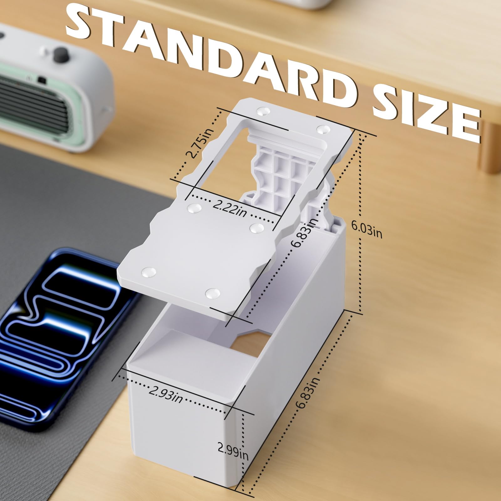ALAFLY MTG Card Scanner Phone Holder, Compatible with Standard Size Unsleeved Trading Cards - Image 3