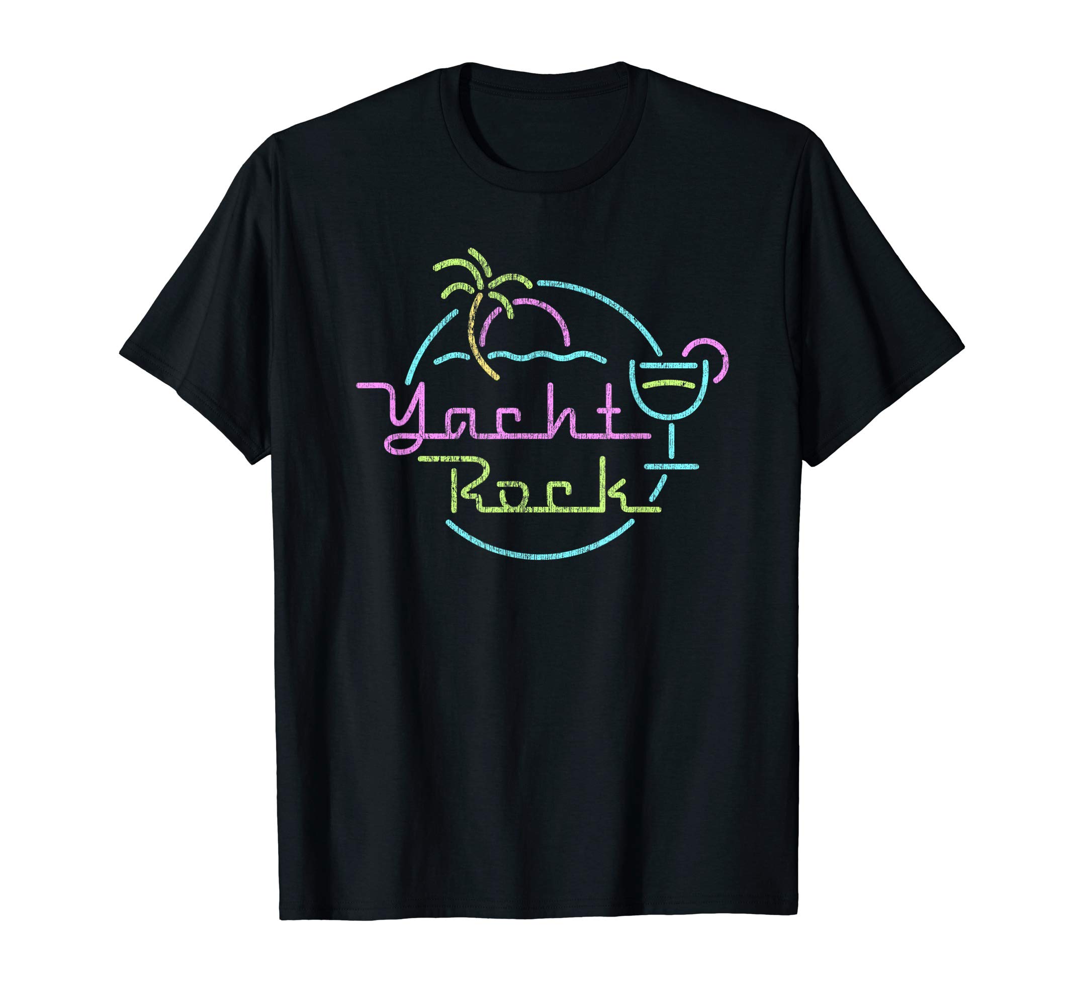 Swagtone Music Gifts and ApparelFaded Cocktail Hour Yacht Rock T-ShirtOEKO-TEX STANDARD 100