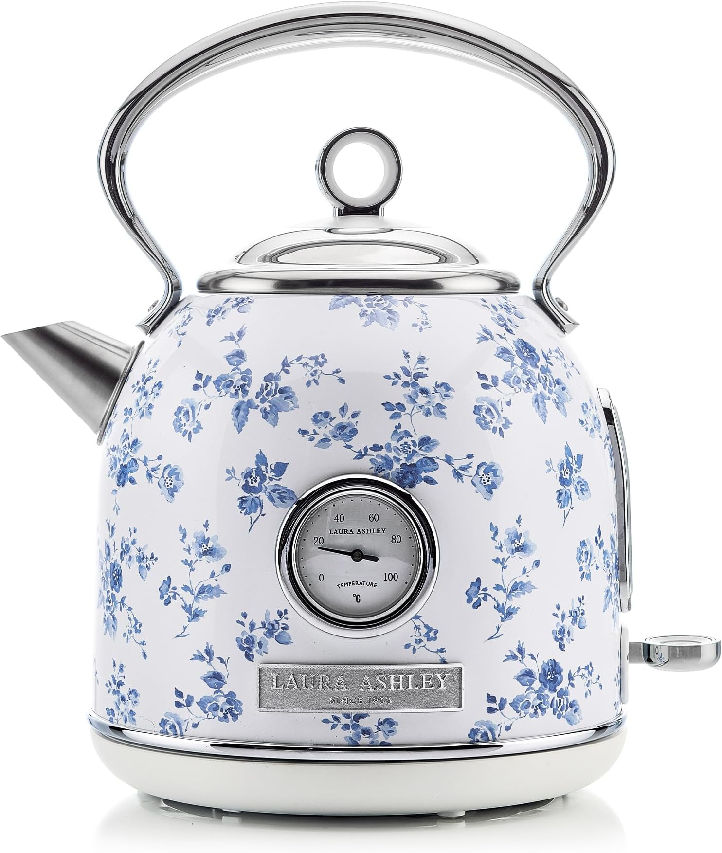 Laura Ashley - 1.7L stainless steel electric kettle, 1500W fast boiling electric kettles for boiling water, electric tea kettles, auto shut off,
