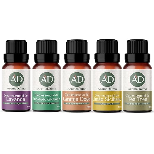 Kit Óleo Essêncial Para Aromaterapia