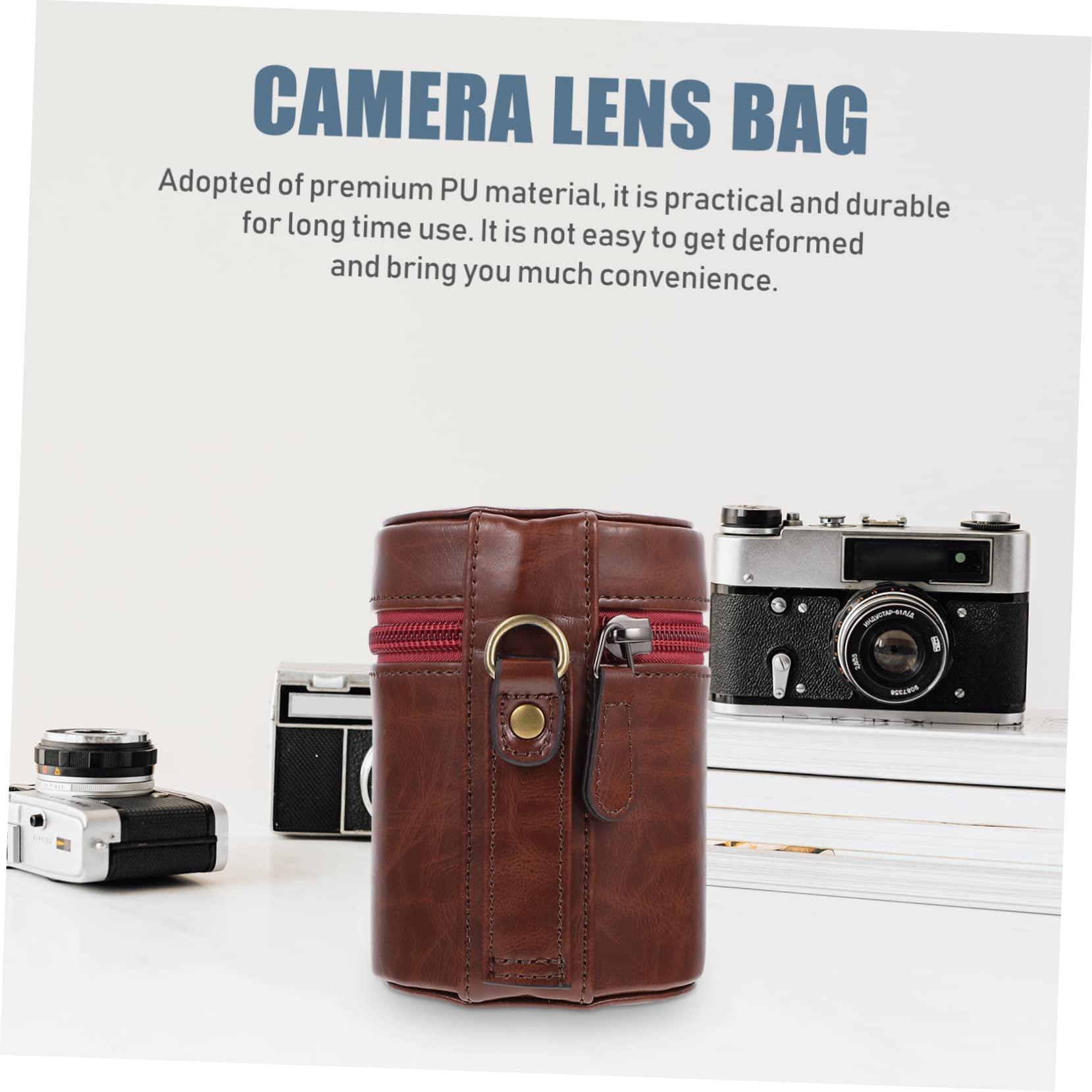Hemobllo Estuche para Lentes de Cámara de 3 Piezas Bolsa de Transporte para Lentes Y Cámaras Bolsa Resistente para Almacenamiento de Lentes de Cámara para Un Transporte Seguro.