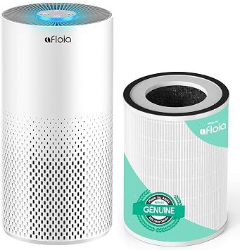 Afloia Air Purifiers for Home Bedroom Large Room Up to 1076 Ft2, Kilo White, Afloia Original 3-Stage Filter for Kilo, 1 Pack