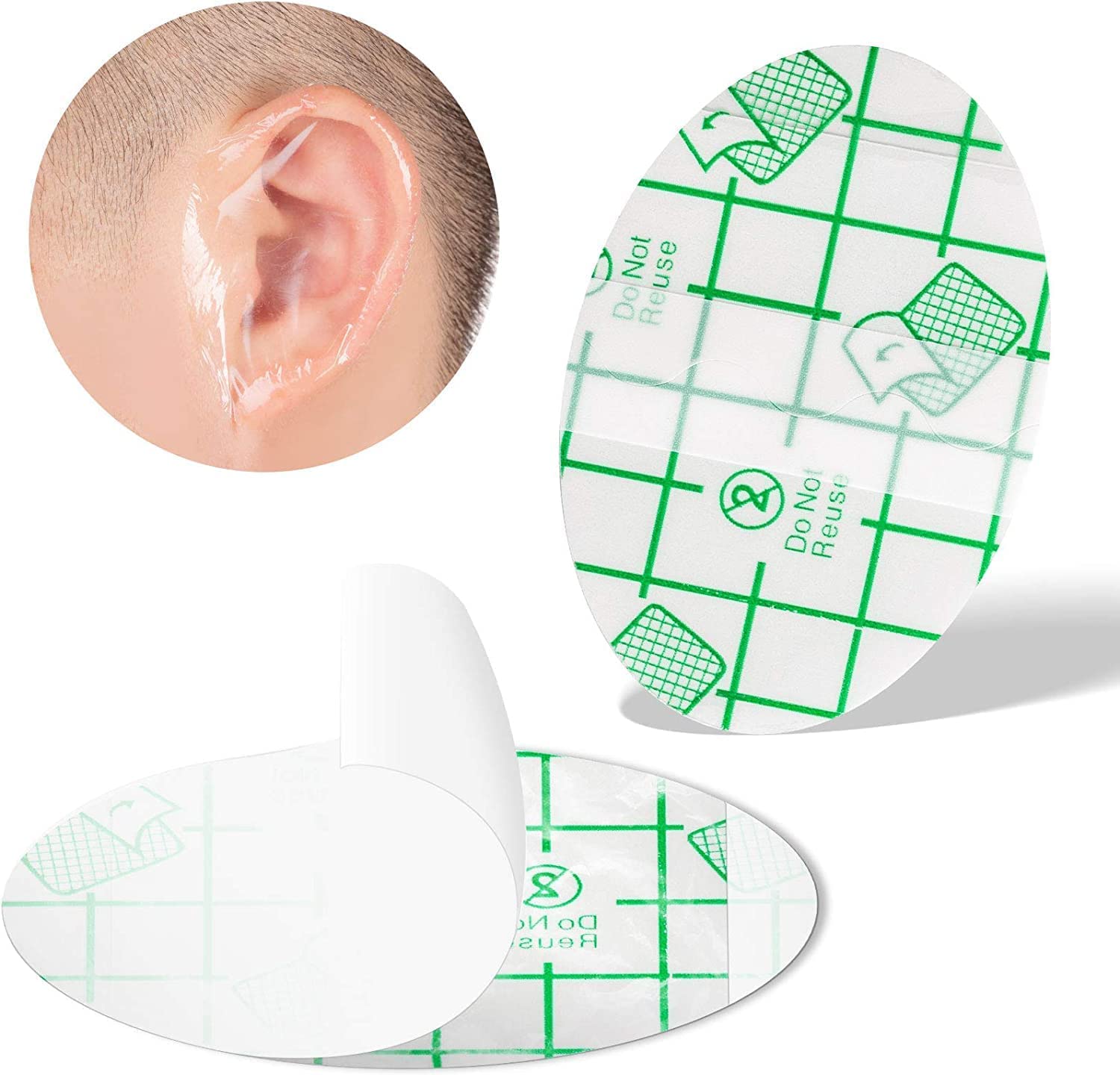 Bitnex Baby Waterproof Ear Stickers,Newborn Baby Waterproof Ear Protection for Swimming, Showering and Other Water Sports Kids,Women Heel Invisible Foot Sticker, Plastic (20pcs) (B0C3J34P41) Amazon Price History, Amazon Price Tracker