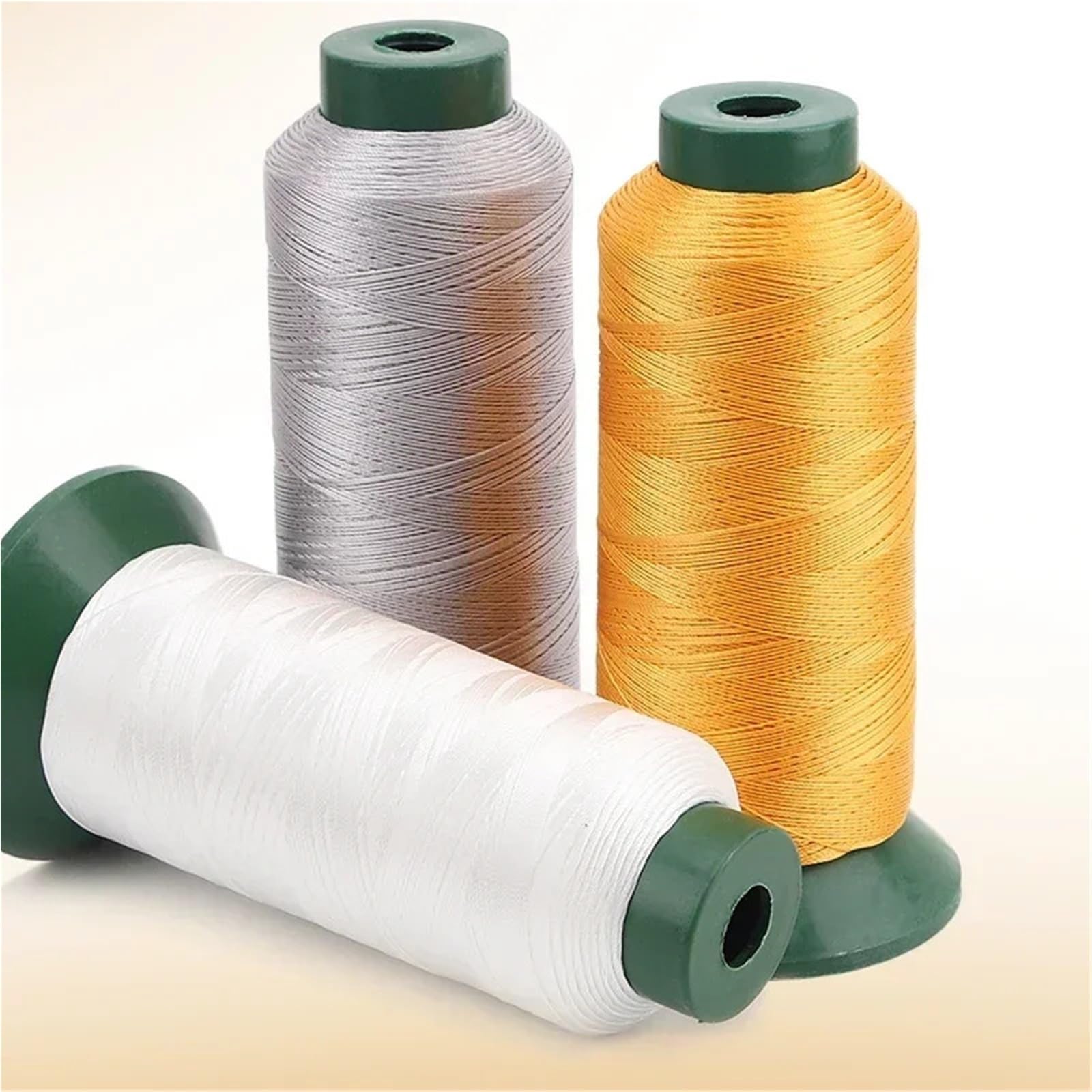 5 piezas de hilo for máquina coser, rollo grande, for sofá, hecho a mano, seda, ligero, cuero, for vaqueros, grueso Para Adultos(Color 17)