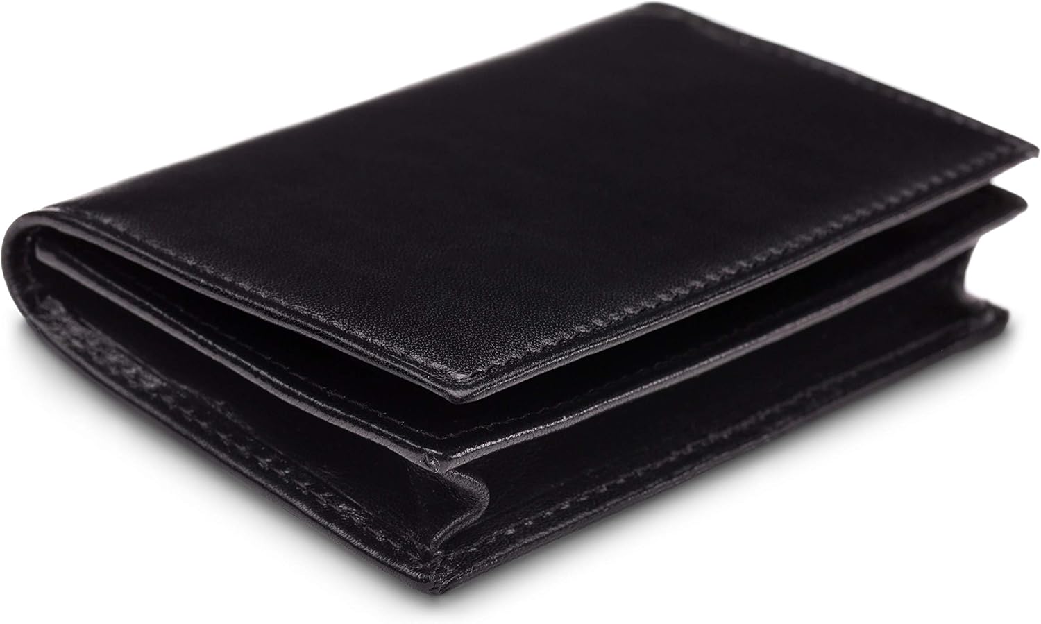 Bosca | Men’s 2 Pocket Card Case Wallet with I.D. Window in Italian Old Leather : Clothing, Shoes & Jewelry
