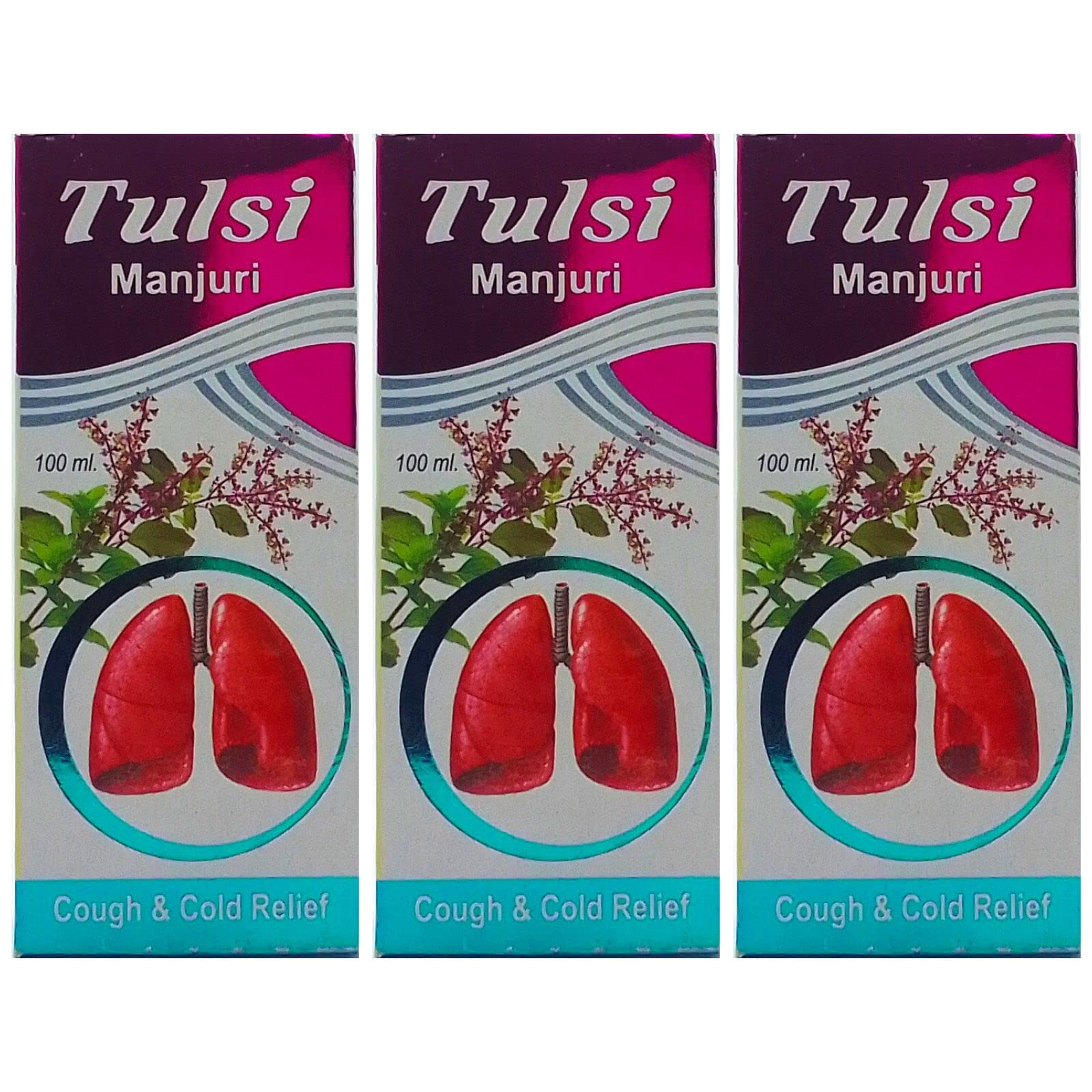 Ayurvedic Tonic Sugar Free Tulsi Manjuri Syrup is a completely natural product Its Useful in Cough & Cold.(Pack of 3)-image-31