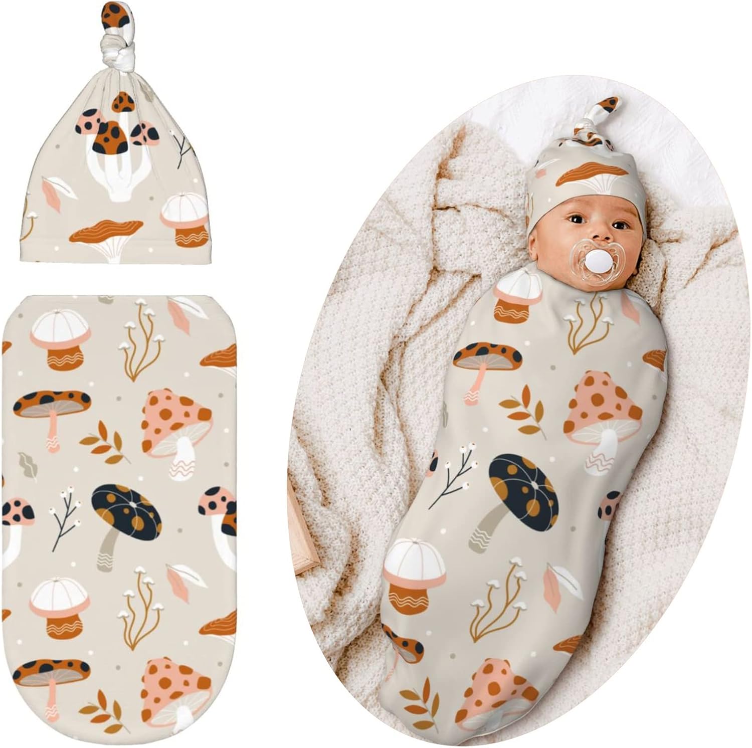 Cute Swaddle Blanket for Baby, Soft Swaddling for Newborn Unisex Baby Stuff, Shower Gifts