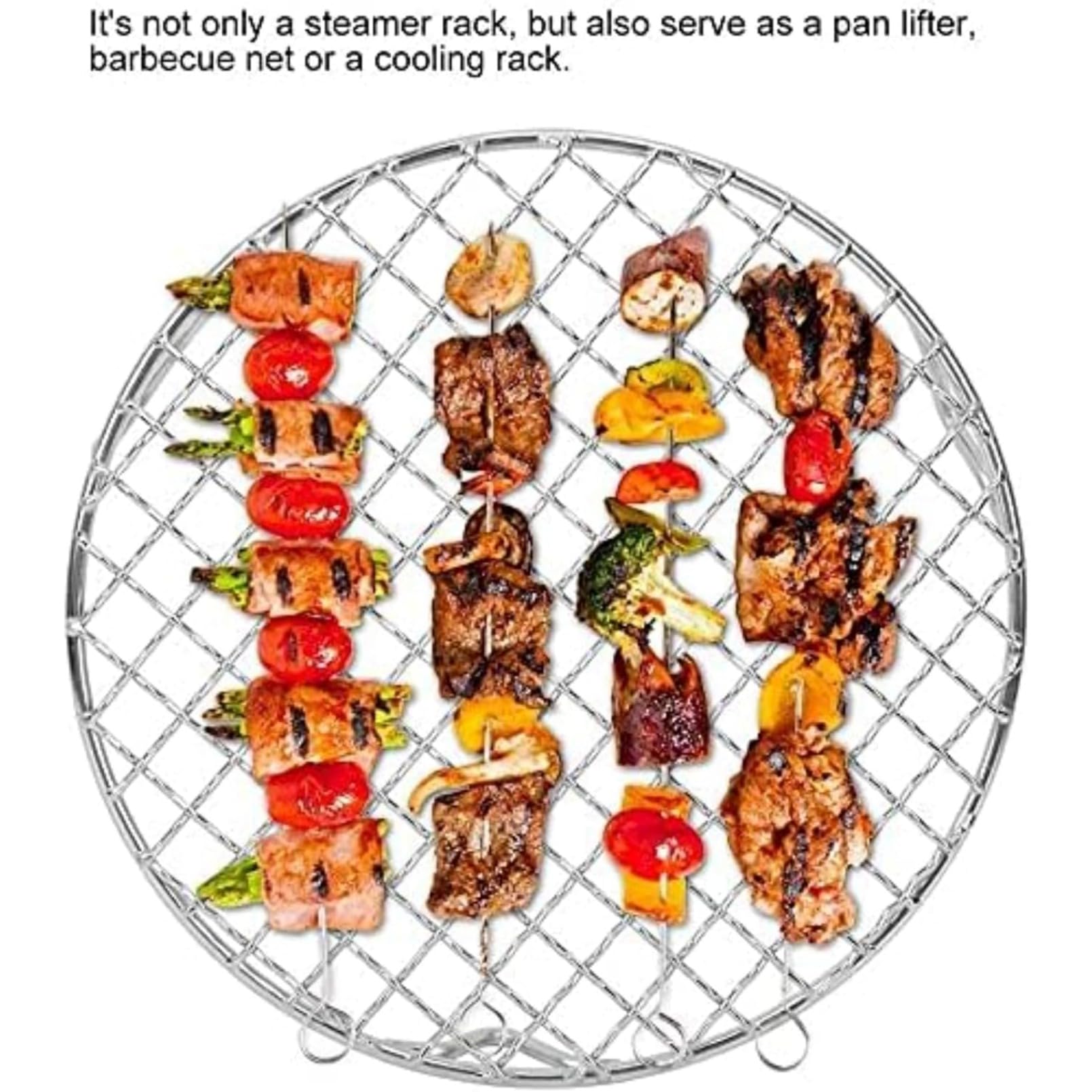 Amazon｜炭焼き 多目的 ステンレス鋼 BBQ 焼肉 焼き網 丸網 ステンレス