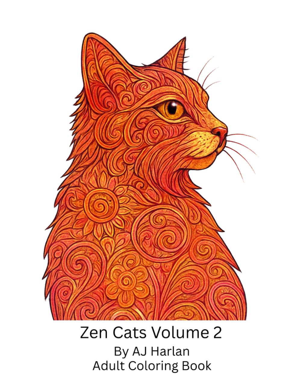 Zen Cats Volume 2: Adult Coloring Book