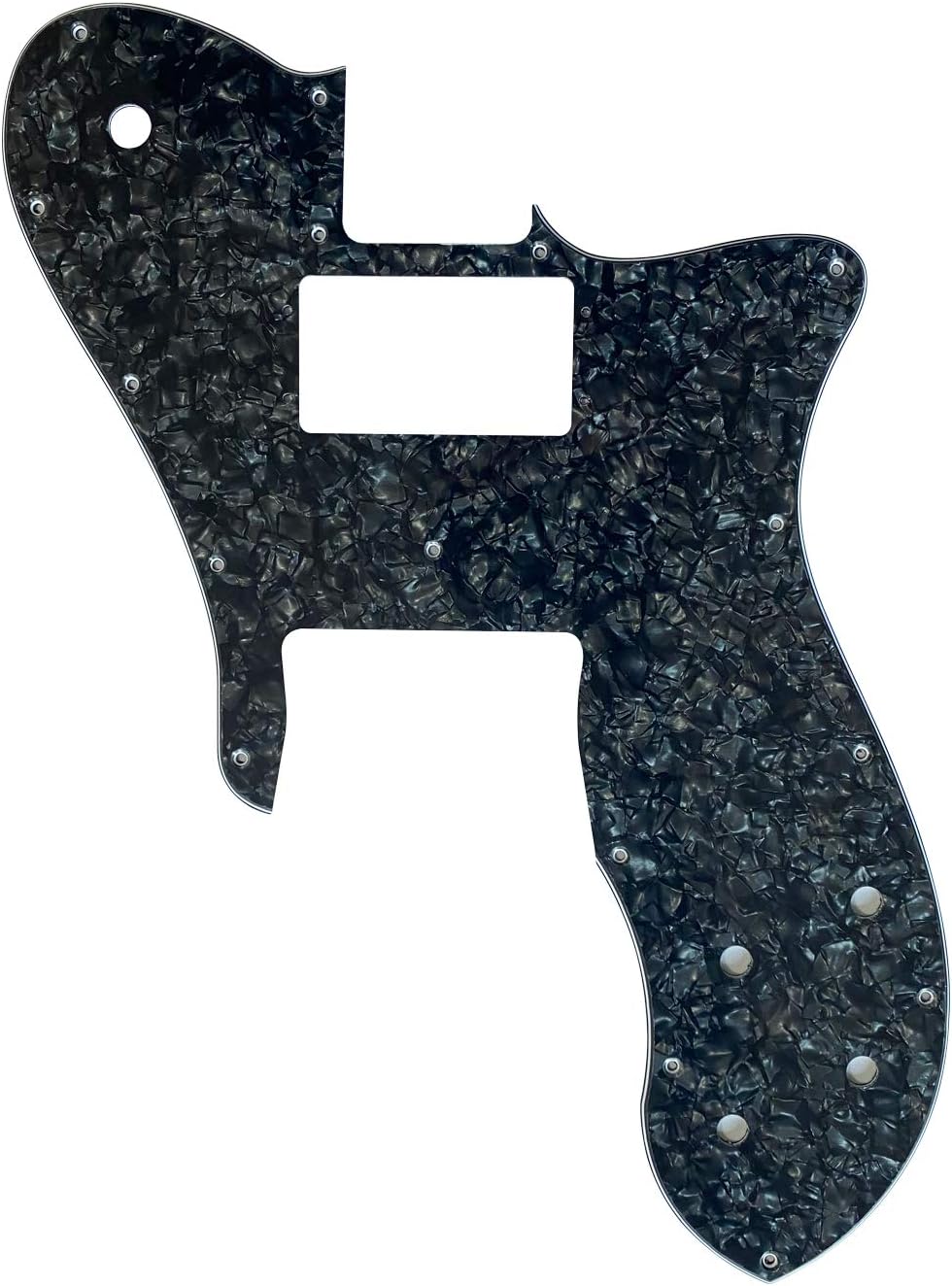 Electric Guitar Pickguard for Fender US '72 Telecaster Deluxe Reissue Wide Range Style (4 Ply White Pearl)