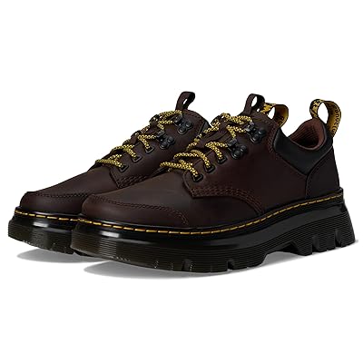 Dr. Martens Tarik Lo Leather Shoes Dark Brown Crazy Horse