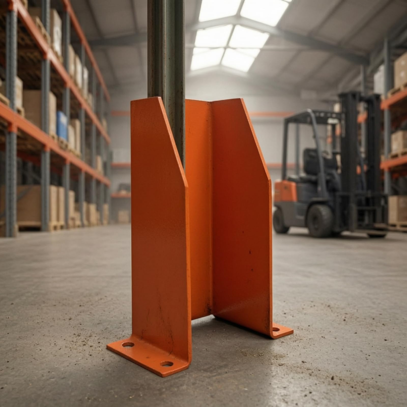 Protector Esquinas Rack Industrial Protección Grueso para Fábricas, Naranja, U con Borde 4.0