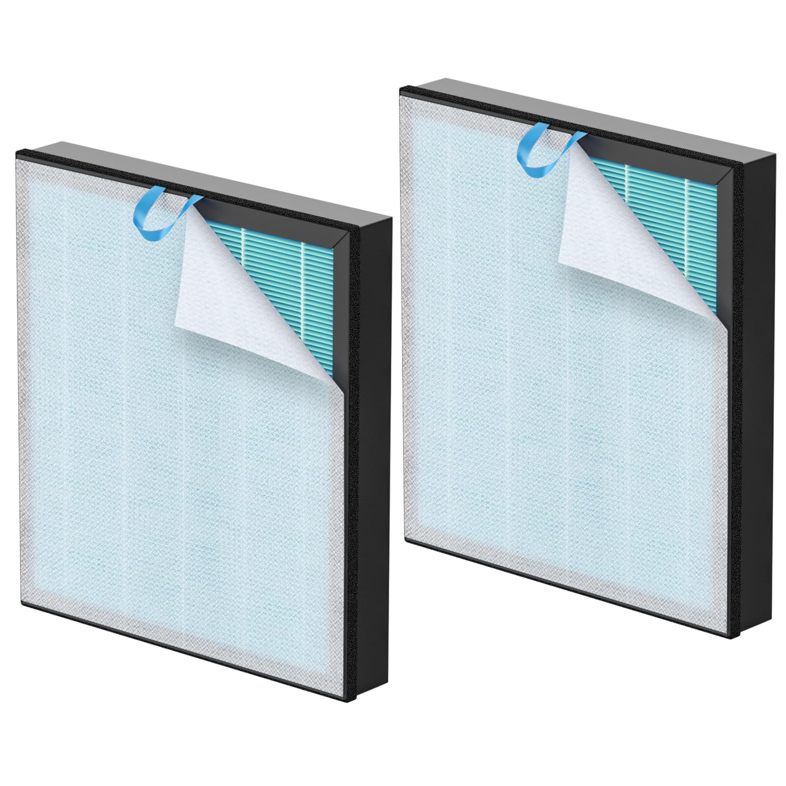 Vital 100S-P Smoke Remover Replacement Filter Compatible with LEVOIT Vital 100S and 100S-P Air Purifier, 4-in-1 Smoke Remover Filter for Vital 100S-RF-SR, 2 Pack, Blue